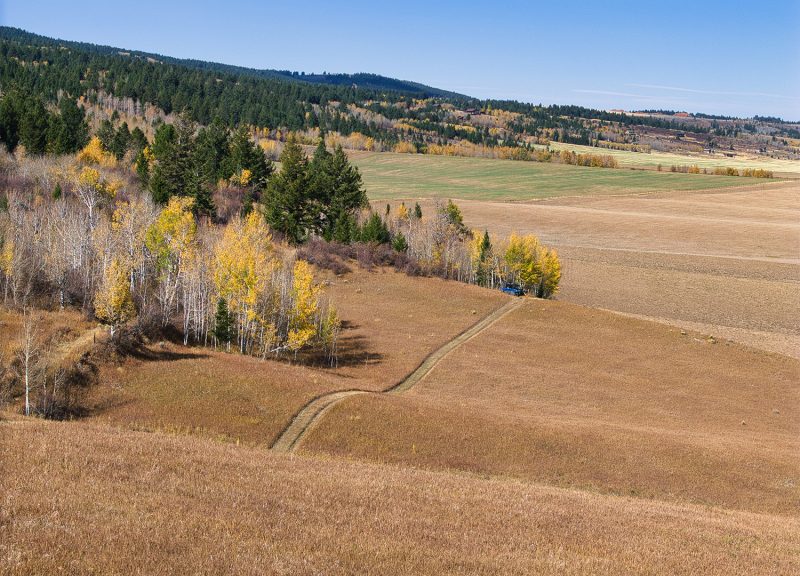 Farmland aerial view